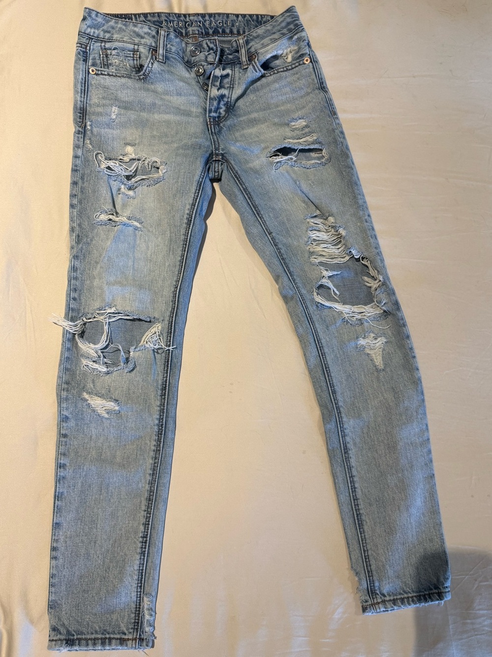 AE Stretch High Waisted Straight Jean